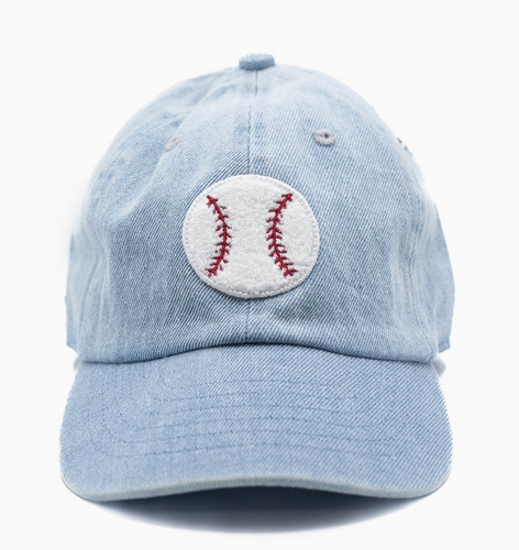 baseball patch denim hat