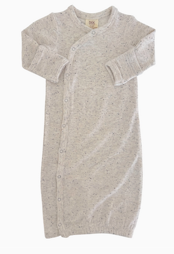 dove speckled gown