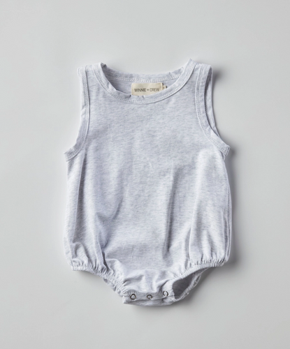 ollie romper in grey