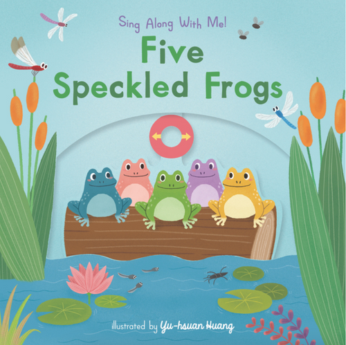 five speckled frogs