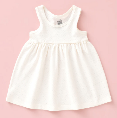 alna dress in pointelle