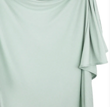 swaddle blanket in seafoam