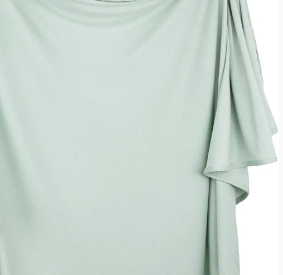 swaddle blanket in seafoam