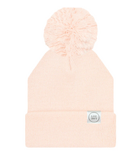 beanie with pom - blush pink