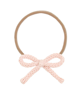 crochet bow headband - ballet