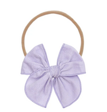 heirloom bow headband - wisteria