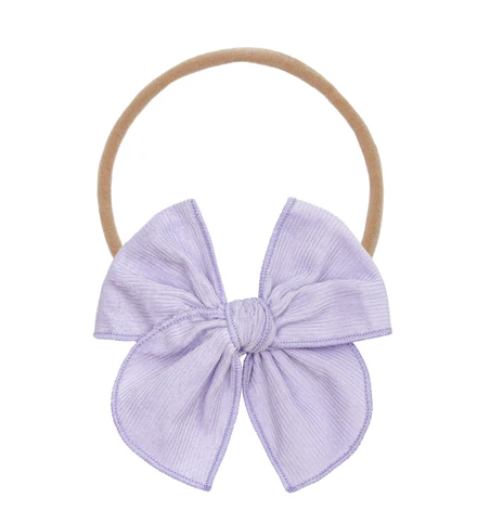heirloom bow headband - wisteria