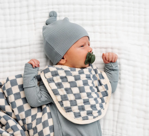 cloud muslin™ bib 2 pack - miles/cream