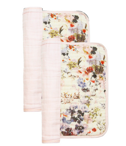 cloud muslin™ burp 2 pack - nellie/blush