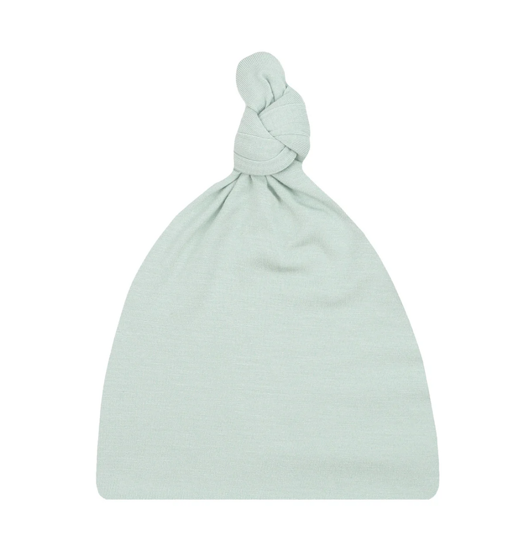 top knot hat in seafoam