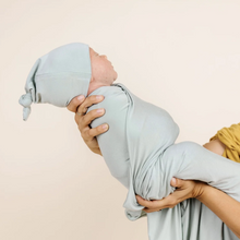 top knot hat in seafoam