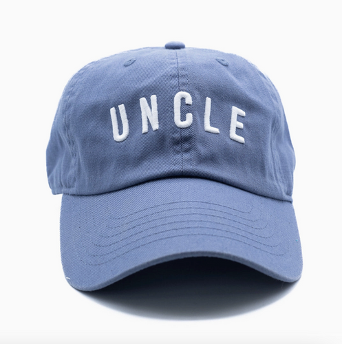 uncle ball cap in dusty blue