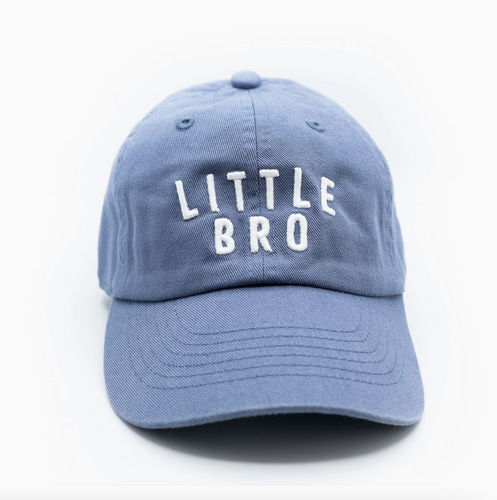 little bro hat in dusty blue