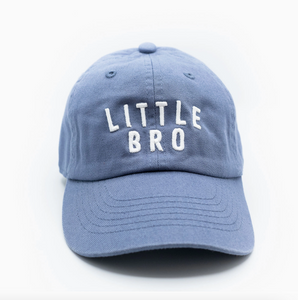 little bro hat in dusty blue