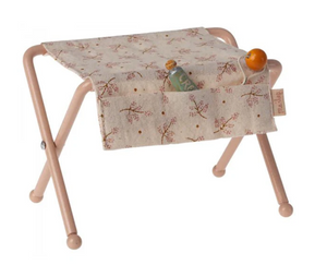 nursery table in rose