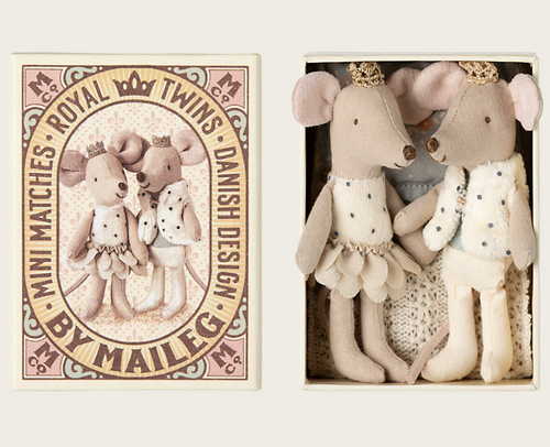 royal mice twins in box