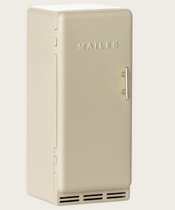 mouse off white metal fridge
