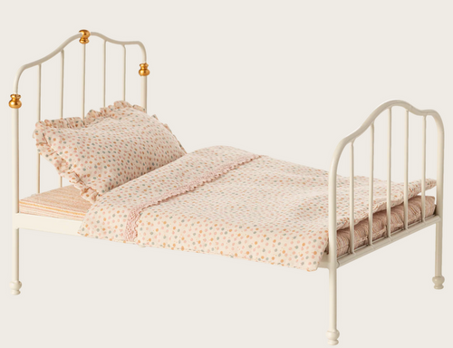 mouse bed off white dots