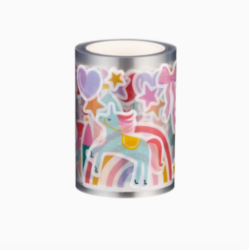 magical unicorns washi sticker roll