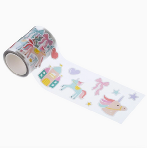 magical unicorns washi sticker roll