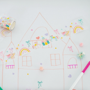 magical unicorns washi sticker roll