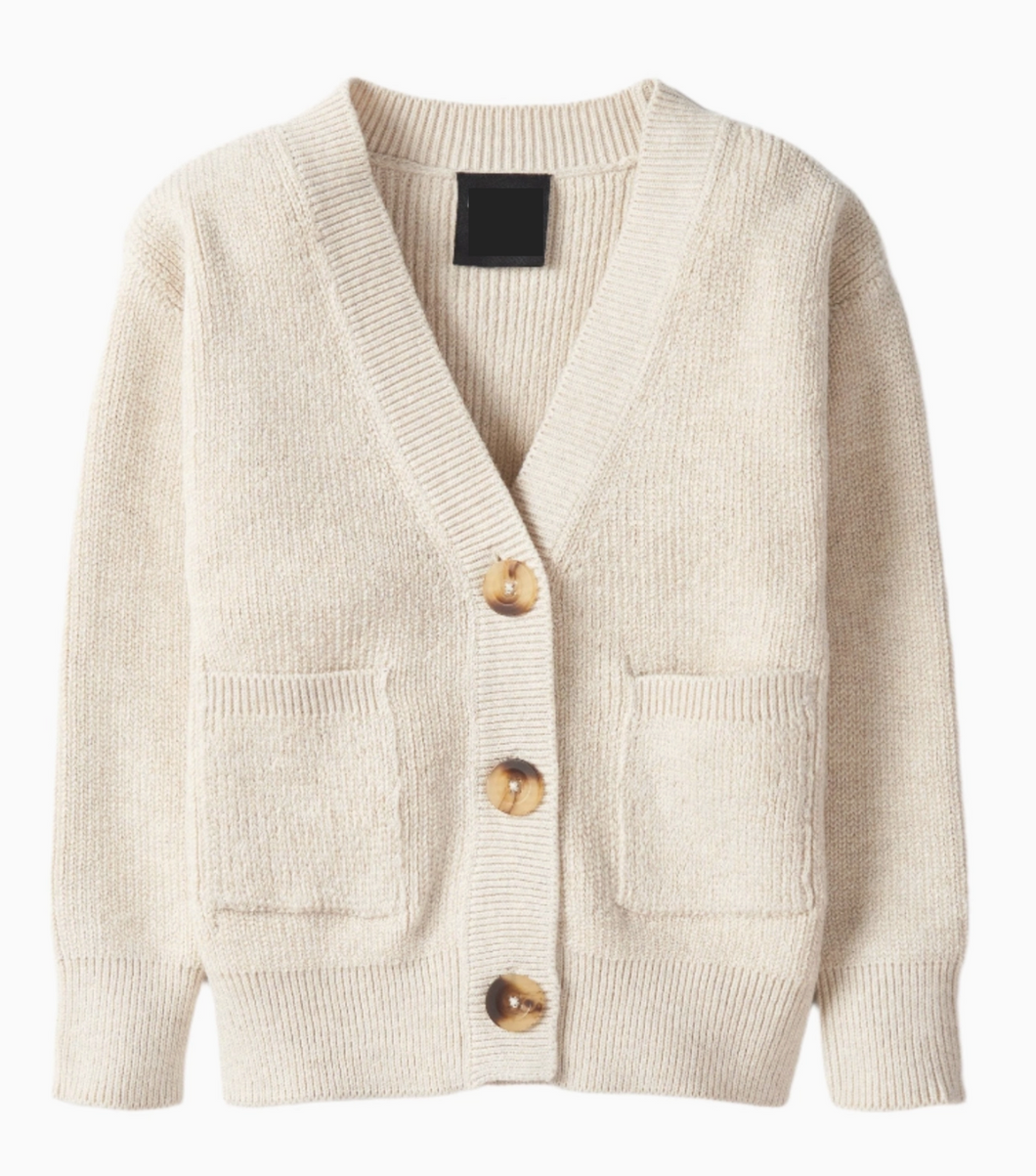oatmeal knit cardigan