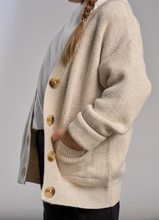 oatmeal knit cardigan