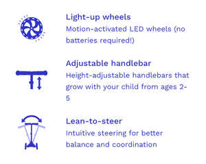 mini deluxe LED scooter: red