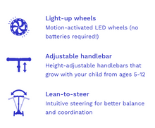 FINAL SALE: (NO SHIP) maxi deluxe LED scooter: red