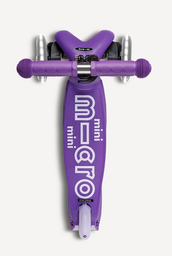 mini foldable LED scooter: purple