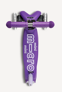mini foldable LED scooter: purple