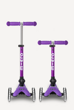 mini foldable LED scooter: purple