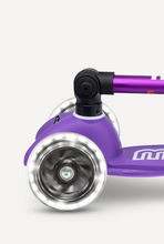 mini foldable LED scooter: purple