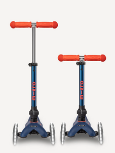 mini foldable LED scooter: navy