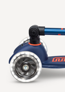mini foldable LED scooter: navy
