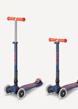 (FINAL SALE/NO SHIP) maxi foldable LED scooter: navy