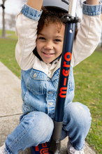 (FINAL SALE/NO SHIP) maxi foldable LED scooter: navy