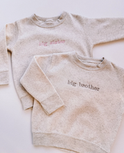 embroidered big brother sweatshirt