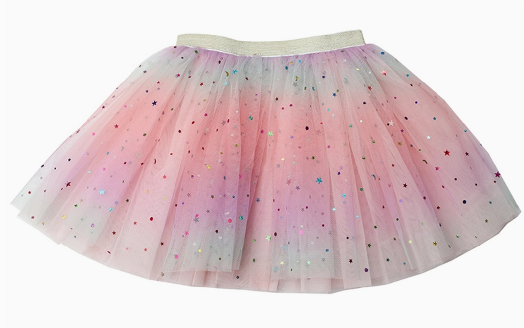 cotton candy moon and stars tutu