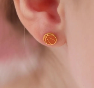 basketball earrings