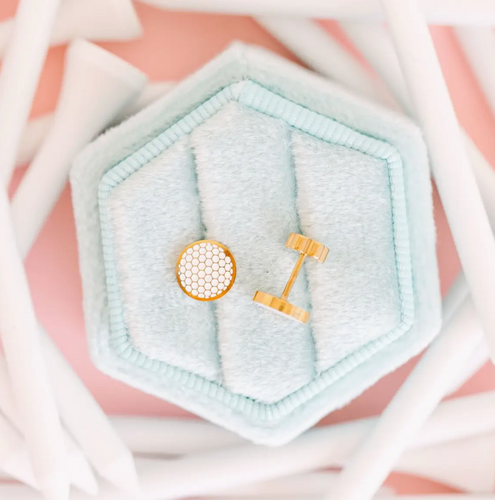 golf ball earrings