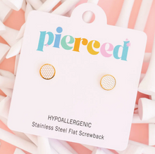 golf ball earrings