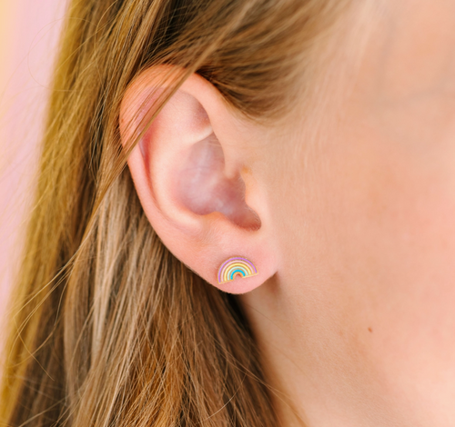 pastel rainbows earrings