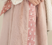 satin border mini blanket tulip