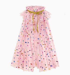 pink confetti cape