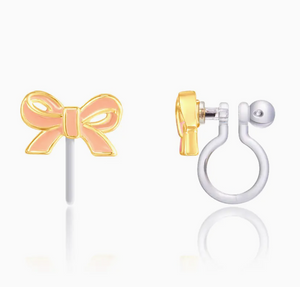 clip on earrings: bow