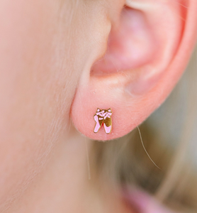 ballet slipper earrings