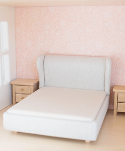 dollhouse upholstered bed
