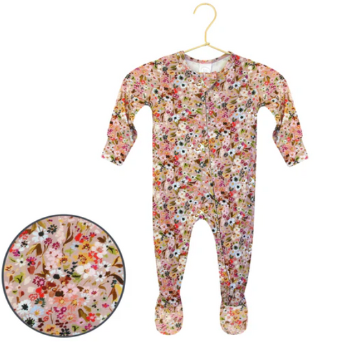 zippered footie in penelope