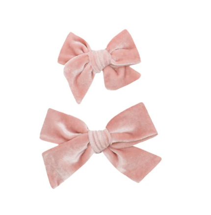velvet hair clip - ballet